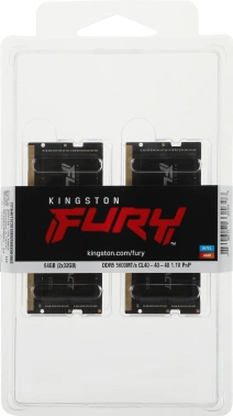 Память DDR5 2x32GB 5600MHz Kingston  KF556S40IBK2-64