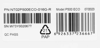 Флеш карта microSDHC 16GB Netac  NT02P500ECO-016G-R