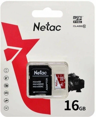 Флеш карта microSDHC 16GB Netac  NT02P500ECO-016G-R