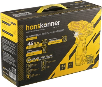 Шуруповерт Hanskonner HCD1645BLC