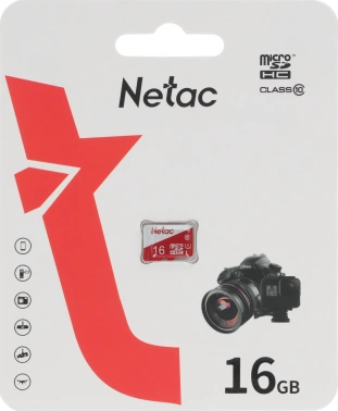 Флеш карта microSDHC 16GB Netac  NT02P500ECO-016G-S