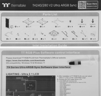 Система водяного охлаждения Thermaltake TH240 V2 Ultra