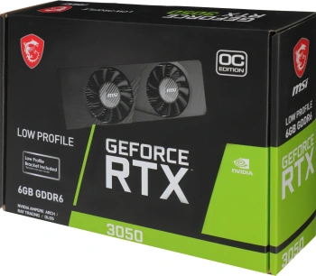 Видеокарта MSI PCI-E 4.0  RTX 3050 LP 6G OC