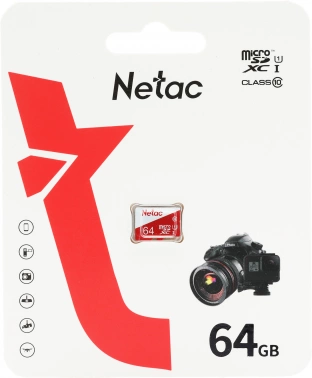 Флеш карта microSDXC 64GB Netac  NT02P500ECO-064G-S