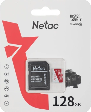 Флеш карта microSDXC 128GB Netac  NT02P500ECO-128G-R