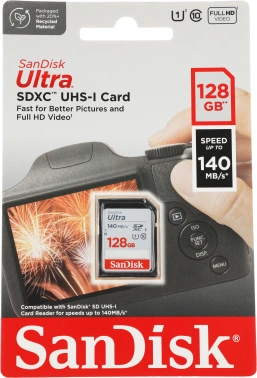 Флеш карта SDXC 128GB Sandisk  SDSDUNB-128G-GN6IN