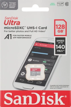 Флеш карта microSDXC 128GB Sandisk  SDSQUAB-128G-GN6MN