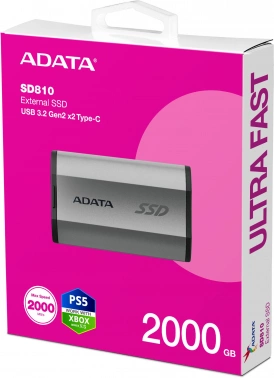 Накопитель SSD A-Data USB-C 2TB SD810-2000G-CSG SD810
