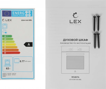 Духовой шкаф Электрический Lex EDM 040 BBL