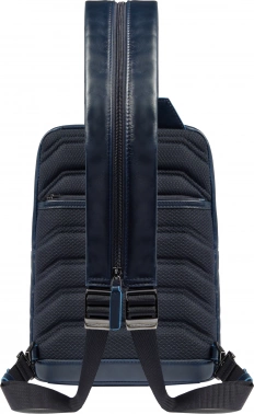 Рюкзак слинг мужской Piquadro Blue Square CA6589B2/BLU2 темно-синий кожа
