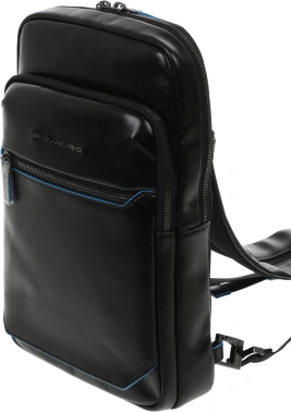 Рюкзак слинг мужской Piquadro Blue Square CA6589B2/N черный кожа