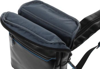 Рюкзак слинг мужской Piquadro Blue Square CA6589B2/N черный кожа