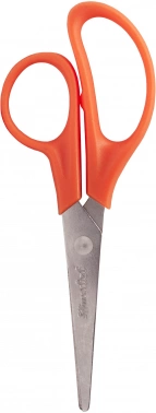 Ножницы Silwerhof Create детские 125мм ручки пластиковые асим. нержавеющая сталь оранжевый