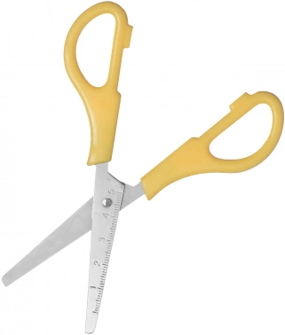 Ножницы Silwerhof Create детские 133мм ручки пластиковые нержавеющая сталь желтый