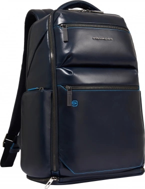 Рюкзак мужской Piquadro Blue Square CA6592B2BM/BLU2 темно-синий кожа