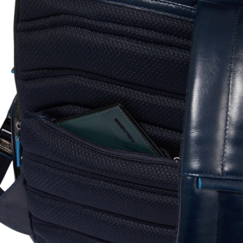 Рюкзак мужской Piquadro Blue Square CA6592B2BM/BLU2 темно-синий кожа