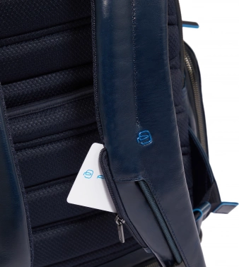 Рюкзак мужской Piquadro Blue Square CA6592B2BM/BLU2 темно-синий кожа