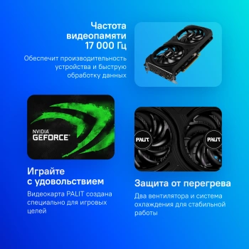 Видеокарта Palit PCI-E 4.0  PA-RTX4060 INFINITY 2