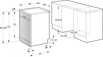 Посудомоечная машина Gorenje GS541D10W (Инвертор-3)