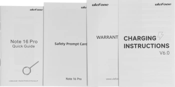 Смартфон Ulefone Note 16 Pro 128Gb 8Gb синий моноблок 3G 4G 2Sim 6.52