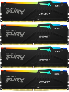 Память DDR5 4x32GB 5200MHz Kingston  KF552C40BBAK4-128