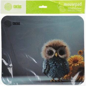 Коврик для мыши Cactus Owl gray