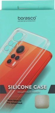 Чехол (клип-кейс) BoraSCO для Tecno Spark 20 Pro Silicone Case