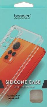 Чехол (клип-кейс) BoraSCO для Tecno Spark 20 Silicone Case