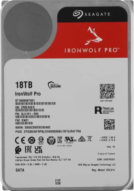 Жесткий диск Seagate SATA-III 18TB  ST18000NT001