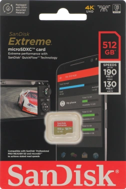 Флеш карта microSDXC 512GB Sandisk  SDSQXAV-512G-GN6MN