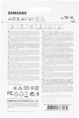 Флеш карта microSDXC 64GB Samsung  MB-MJ64KA