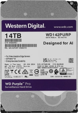 Жесткий диск WD SATA-III 14TB  WD142PURP