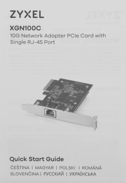 Сетевой адаптер 10G Ethernet Zyxel XGN100C-ZZ0102F
