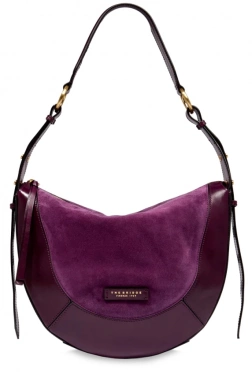 Сумка женская The Bridge Fedora 043204CU/TI виноградная натур.кожа/замша