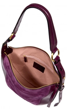 Сумка женская The Bridge Fedora 043204CU/TI виноградная натур.кожа/замша