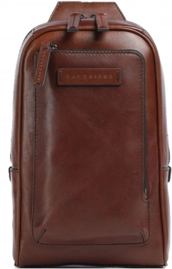 Рюкзак слинг мужской The Bridge 053354EX/1А коричневый кожа