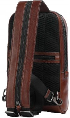 Рюкзак слинг мужской The Bridge 053354EX/1А коричневый кожа