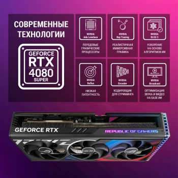 Видеокарта Asus PCI-E 4.0  ROG-STRIX-RTX4080S-16G-GAMING