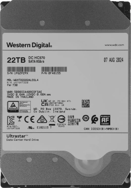Жесткий диск WD SATA-III 22TB 0F48155  WUH722222ALE6L4