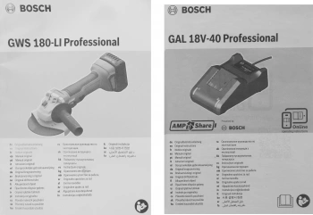 Углошлифовальная машина Bosch GWS 180-LI