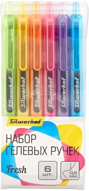 Набор ручек гелев. автоматическая Silwerhof NG Fresh