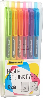 Набор ручек гелев. автоматическая Silwerhof NG Fresh