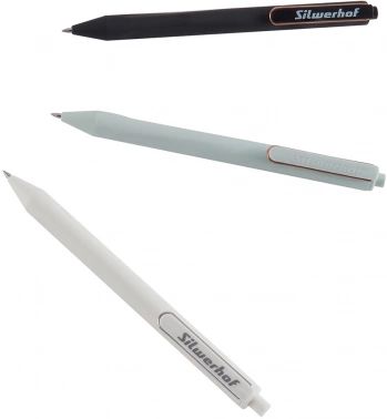 Набор ручек гелев. автоматическая Silwerhof NG Metal