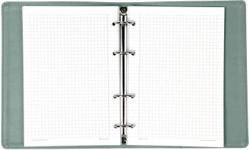 Тетрадь на кольцах Brauberg 129993 120л. клет. A5 экокожа кольца