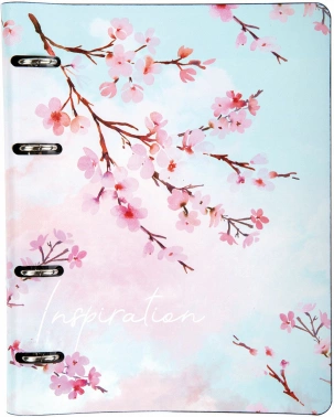 Тетрадь на кольцах Brauberg 112124 80л. клет. A5 экокожа кольца