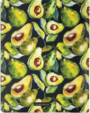 Тетрадь на кольцах Brauberg 112130 80л. клет. A5 180х220 Avocado 1диз. экокожа тиснен.ф. кольца