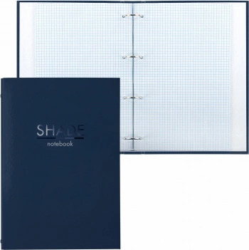 Тетрадь на кольцах Brauberg 404102 100л. клет. A4 картон глянц.ламин. кольца