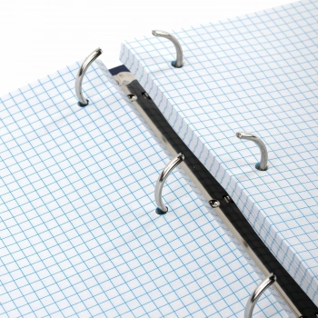 Тетрадь на кольцах Brauberg 404102 100л. клет. A4 картон глянц.ламин. кольца