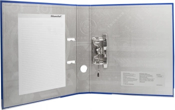 Папка-регистратор Silwerhof A4 50мм ПВХ/бумага синий мет.окант. сборная (упак.:2шт)