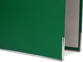 Папка-регистратор Silwerhof A4 50мм ПВХ/бумага зеленый мет.окант. сборная (упак.:2шт)